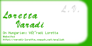 loretta varadi business card